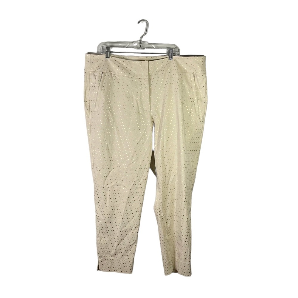 NWT Lane Bryant The Lena Moderately Curvy Fit Polka Dot Ankle Pant Size 23